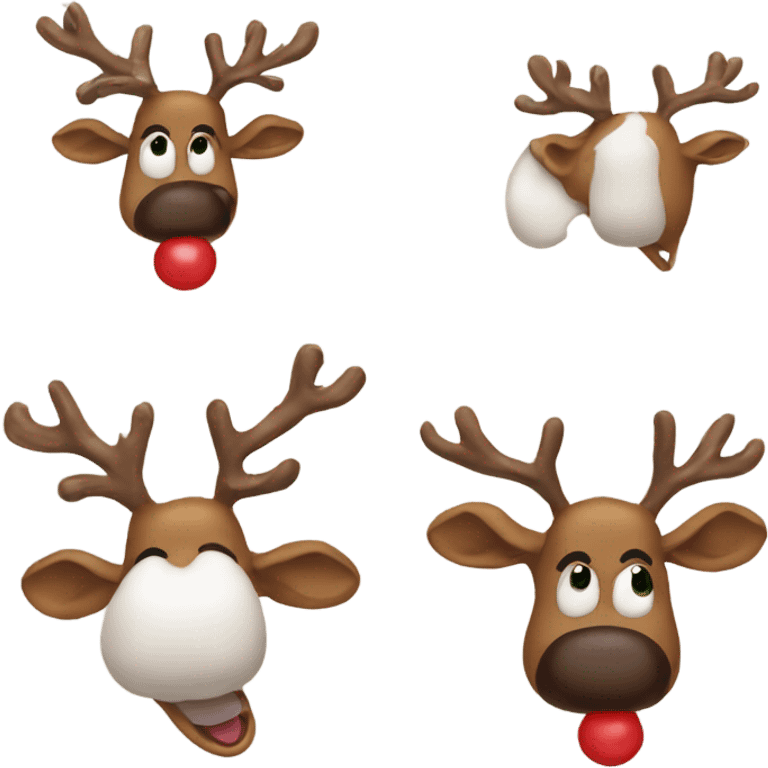 Red Nosed Reindeer emoji