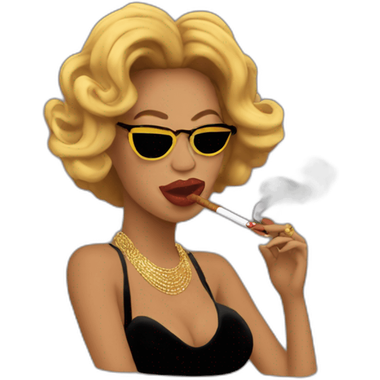 beyonce smoking cigar emoji