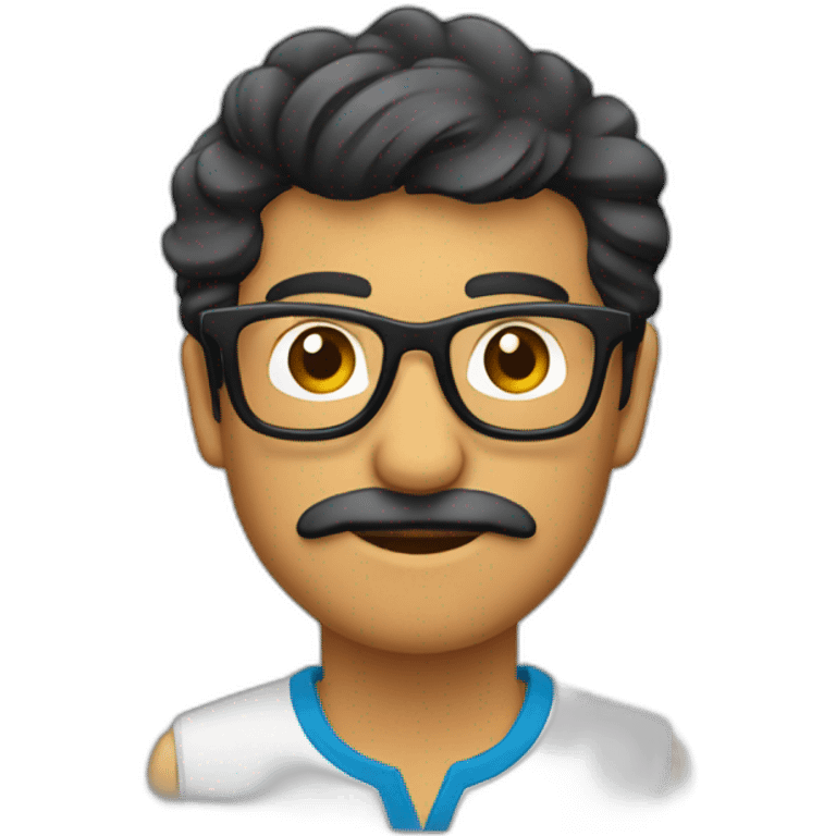 Ecuatoriano,gafas y barba emoji