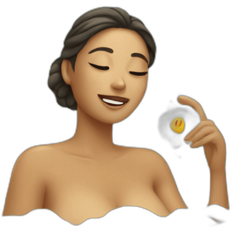 Woman bathing emoji