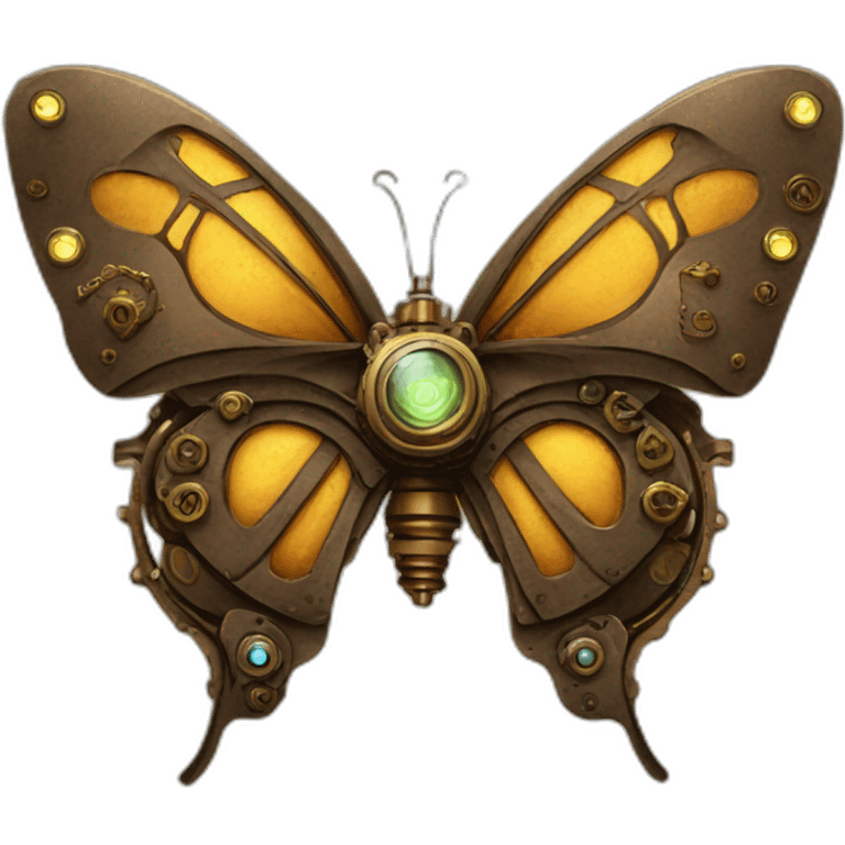 steampunk butterfly emoji