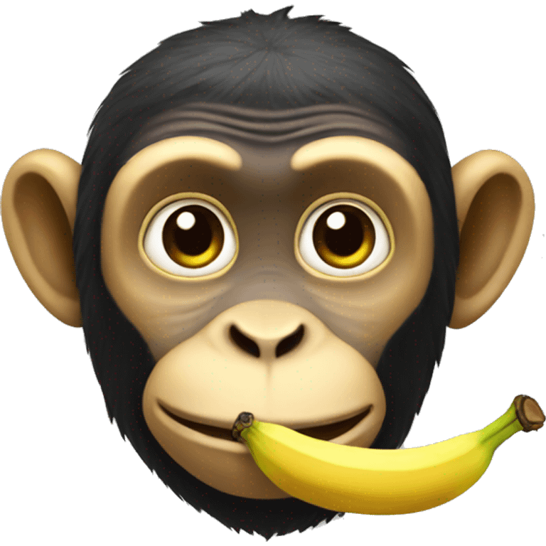 Banana monkey emoji