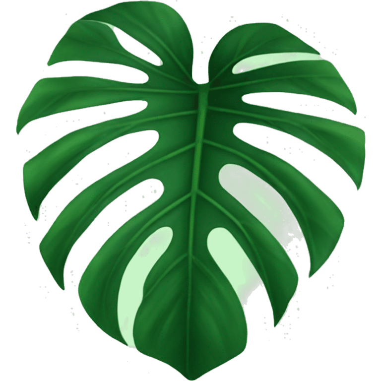 Monstera leaf emoji