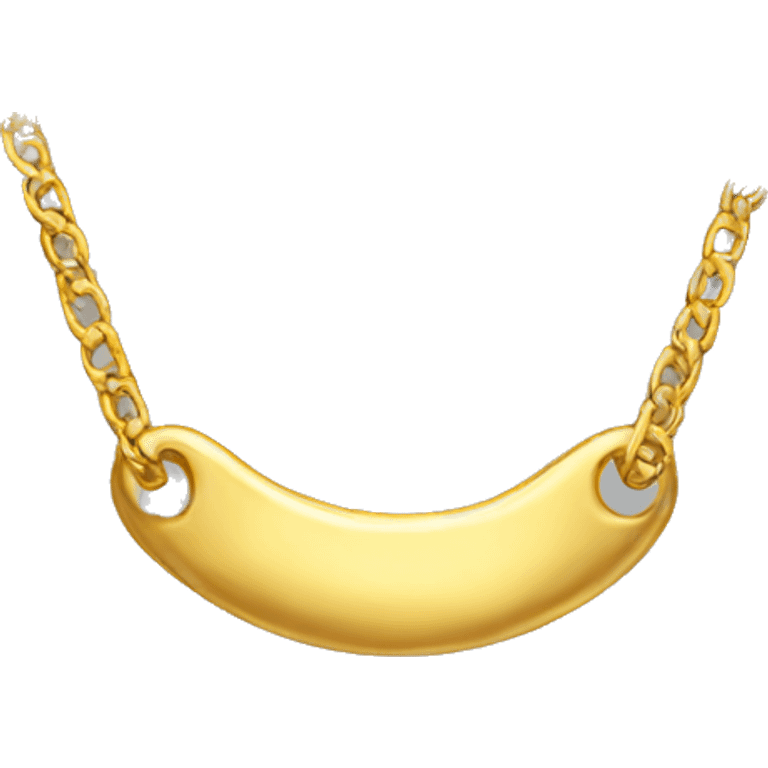 gold necklace simple emoji