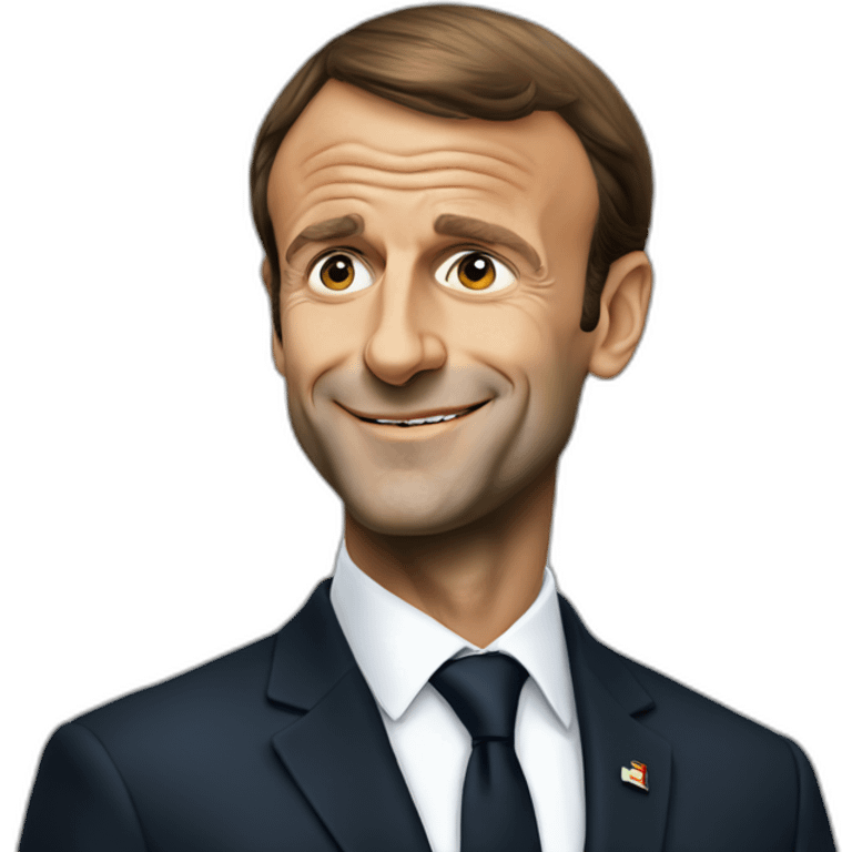 Emmanuel macron choquée emoji