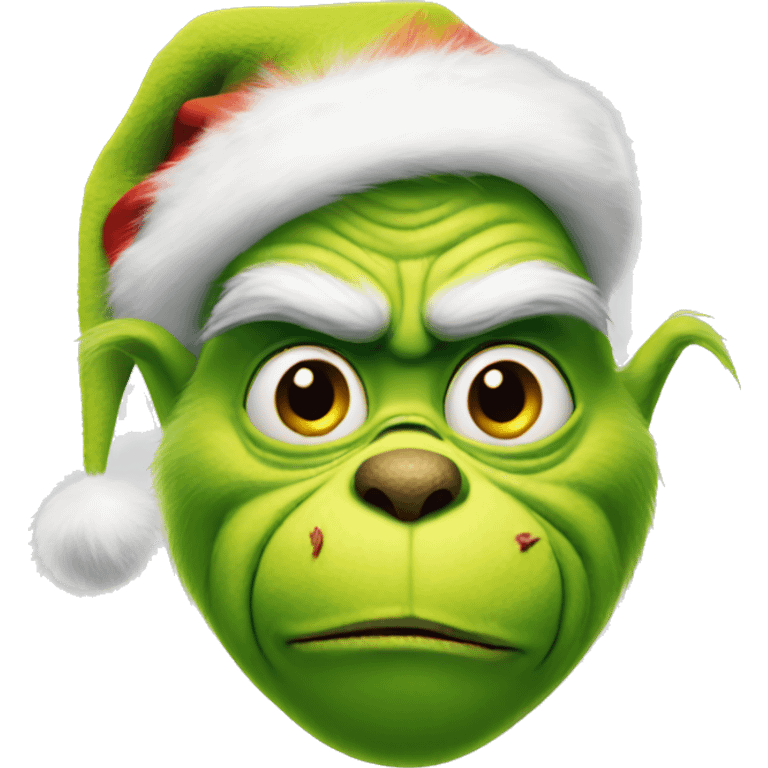 Create the grinch emoji