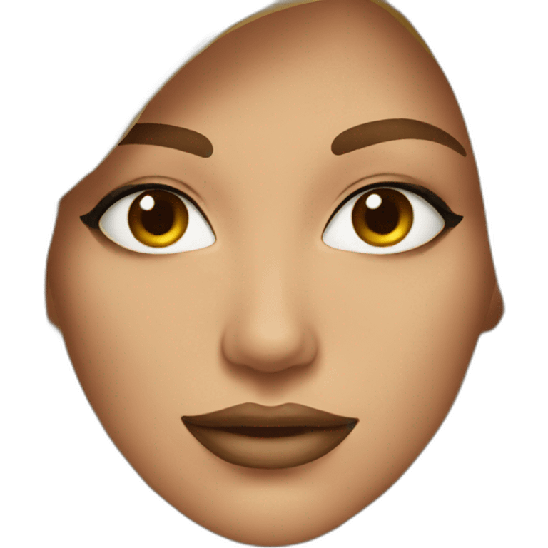 sexy female face emoji