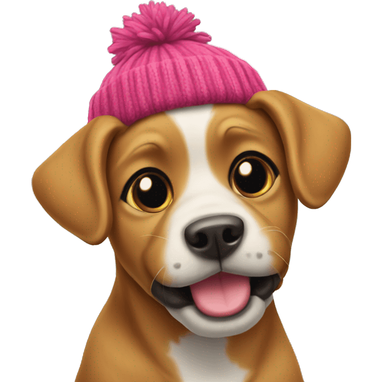 Dog with beanie  emoji