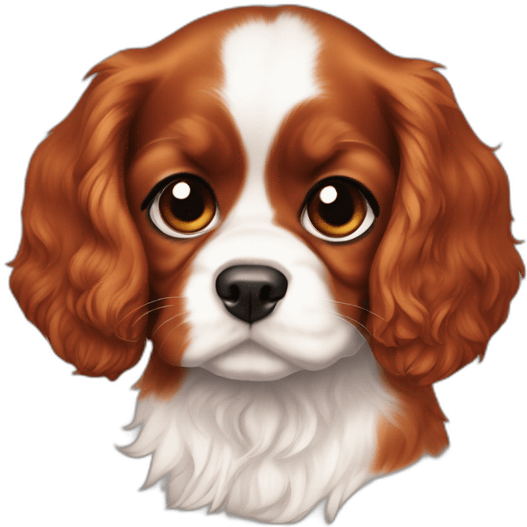 Cavalier puppy auburn red colored  emoji