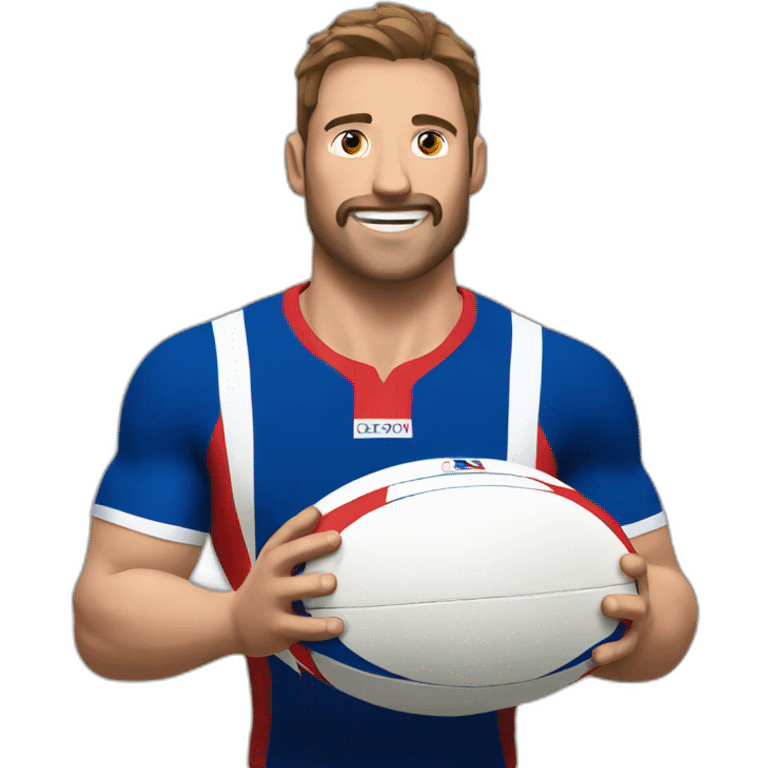 Ballon Rugby france emoji