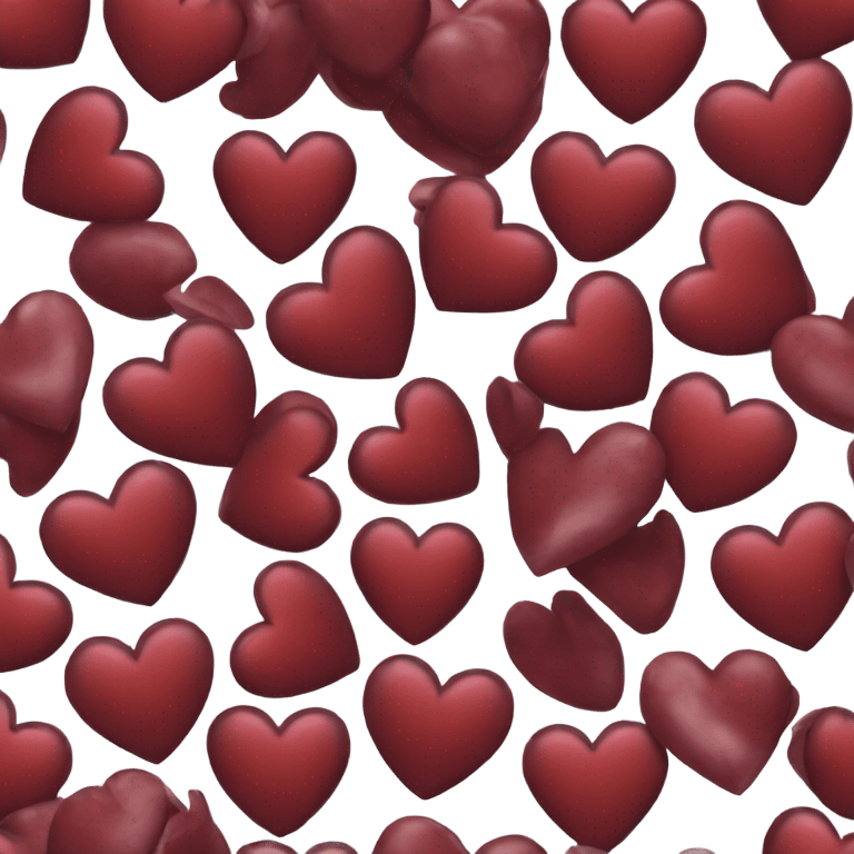 Dark red heart emoji