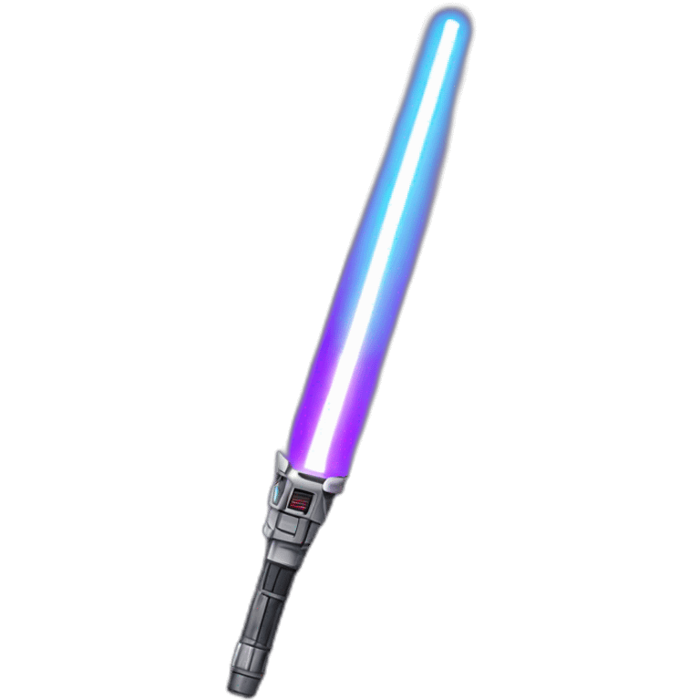 A lightsaber with a purple beam emoji