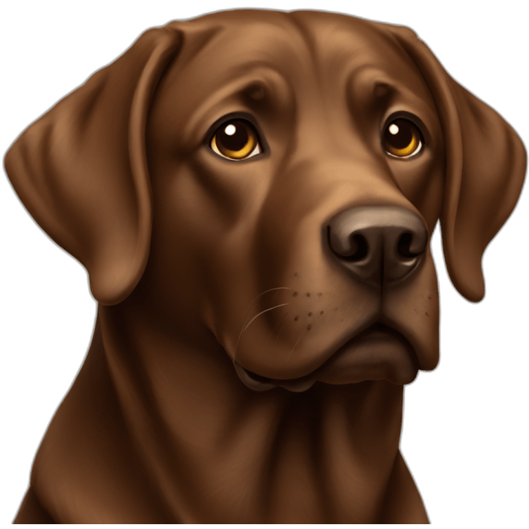 Brown labrador emoji