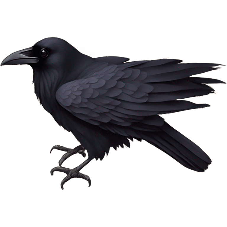 Raven on a book emoji