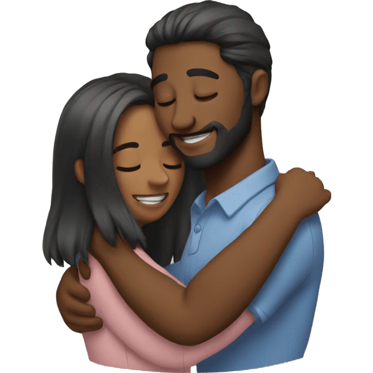 Couple hugging emoji