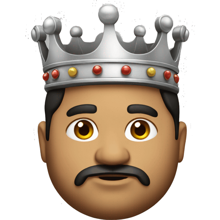 Fat short hispanic king  emoji