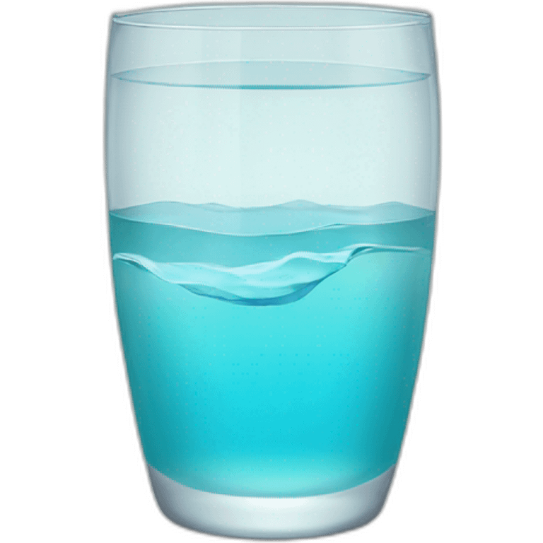 clear water in glass emoji