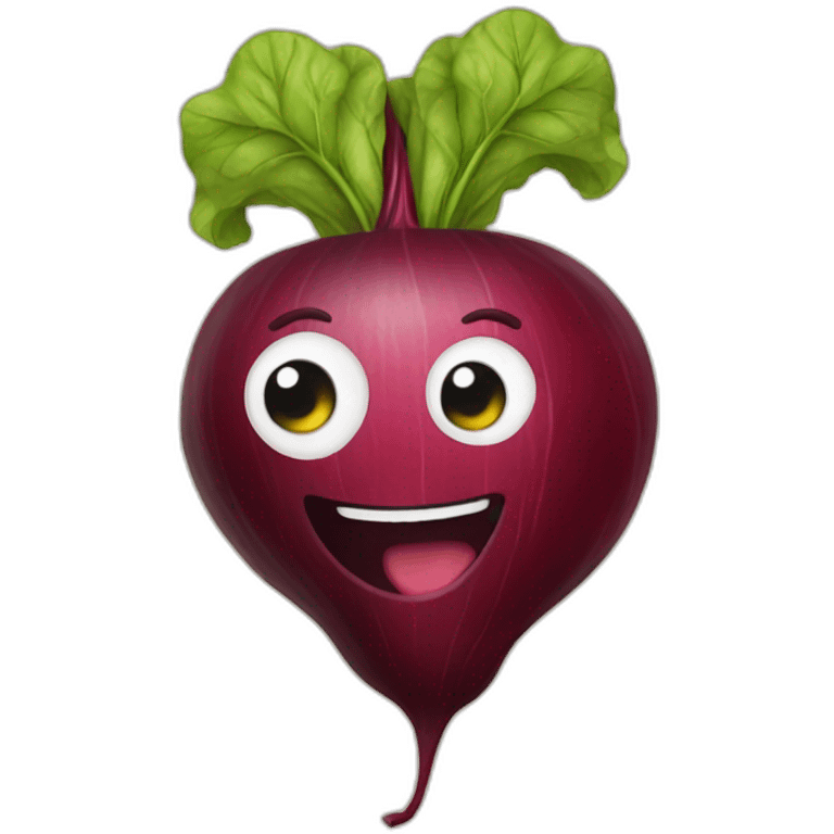 happy beet emoji