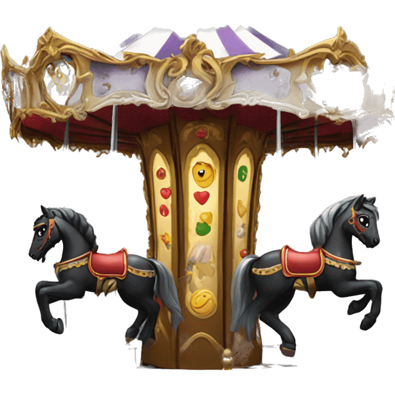 Gothic merry-go-round emoji