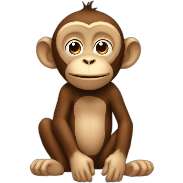 Monkey taking notr emoji