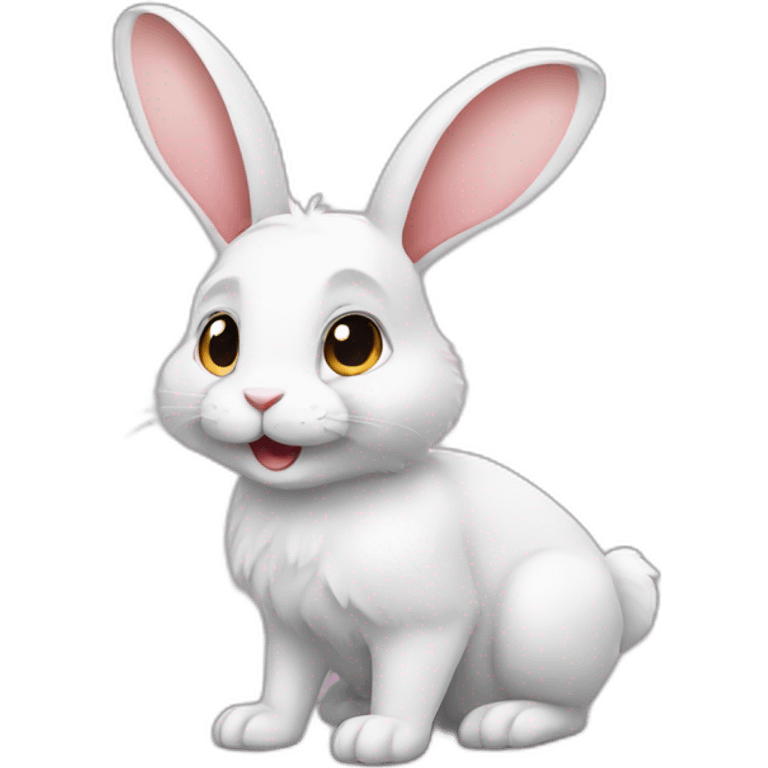 Rabbit in digital world emoji