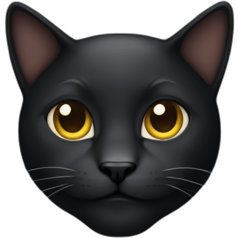 Dark cat emoji