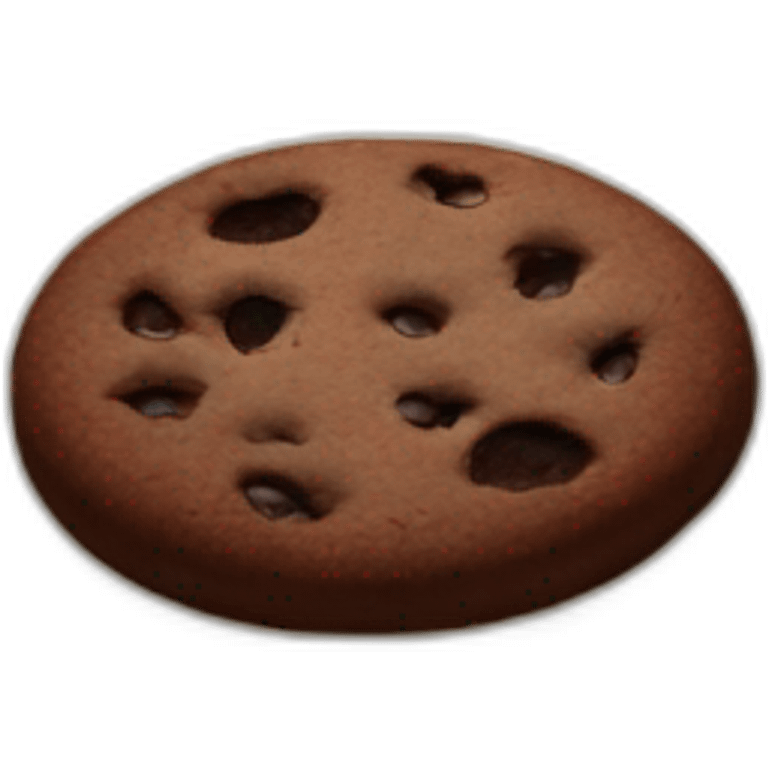 single chocolate cookie emoji