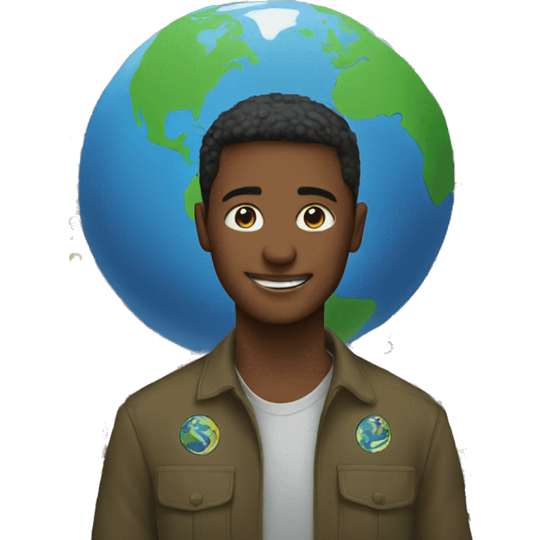 Earth with activists emoji