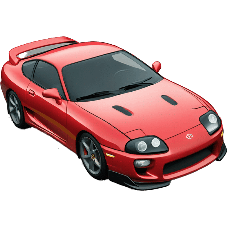 Toyota supra mk4 con caparazones de tortugas de ruedas emoji