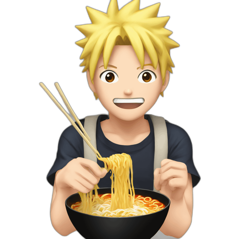 naruto eat ramen emoji