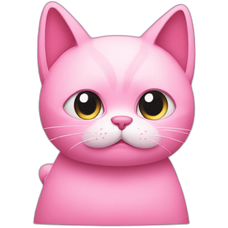 pink cat sad emoji