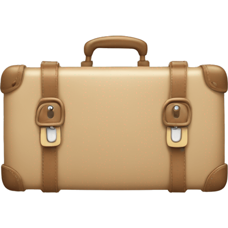 Beige suitcase emoji