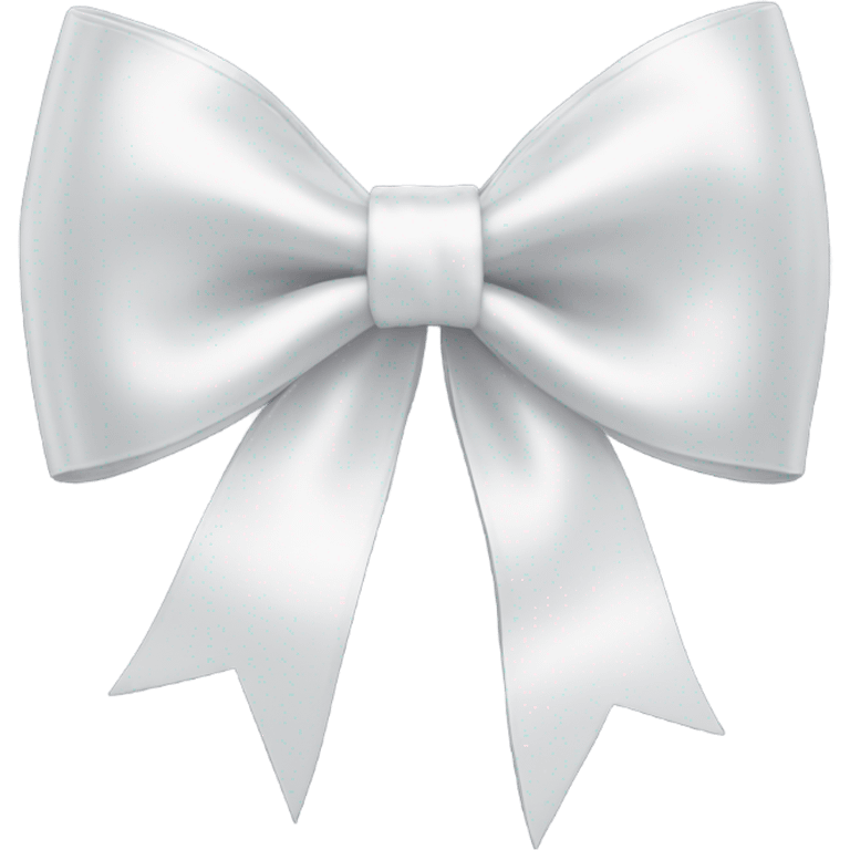 white satin bow emoji