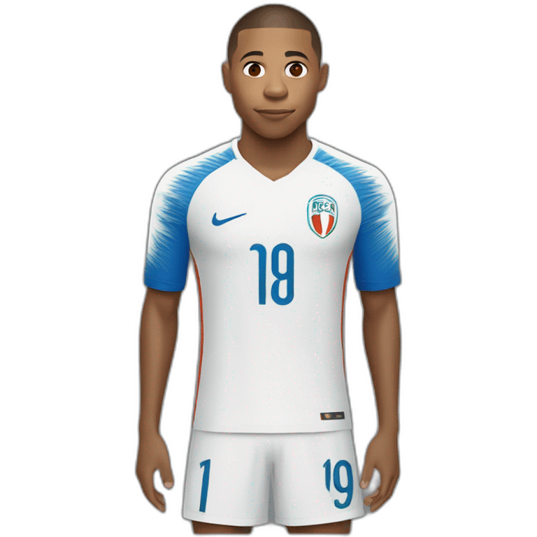 mbappe with the world cup emoji