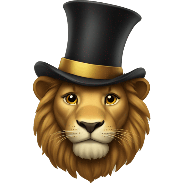 lion with tophat emoji