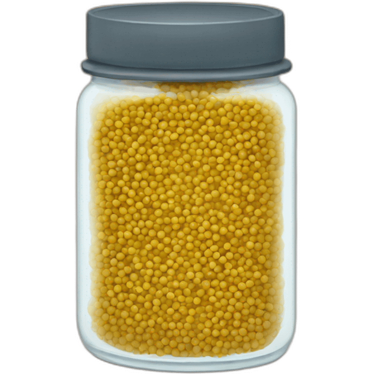 mustard seeds in a short jar emoji