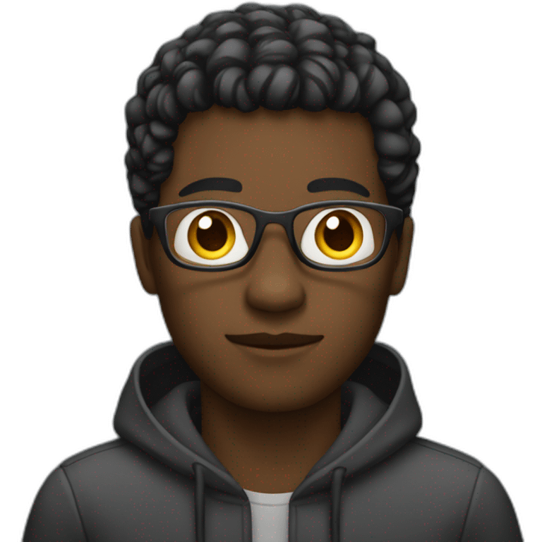 black man coding emoji