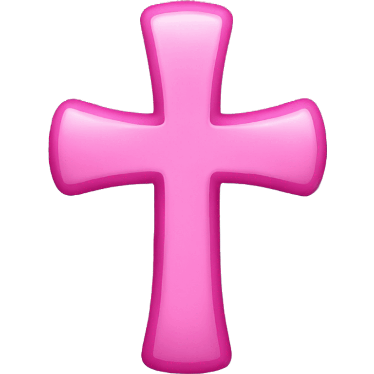 Pink cross emoji