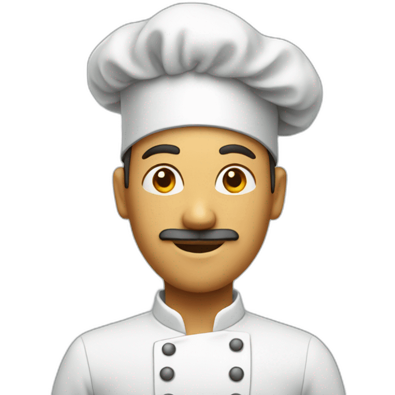 A chef with a chef hat emoji