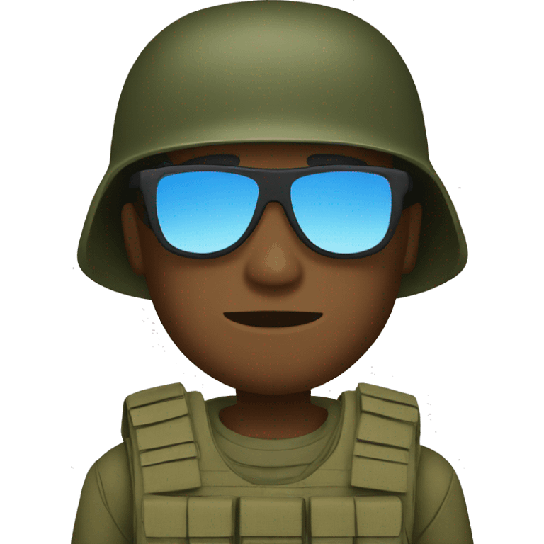 soldier in sunglasses emoji