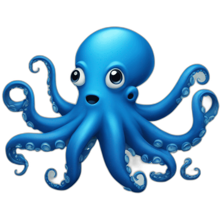 blue octopus emoji