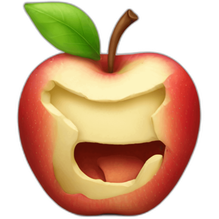 eaten apple emoji emoji