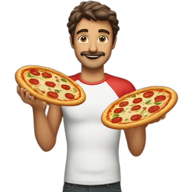 Italian guys whit piza emoji