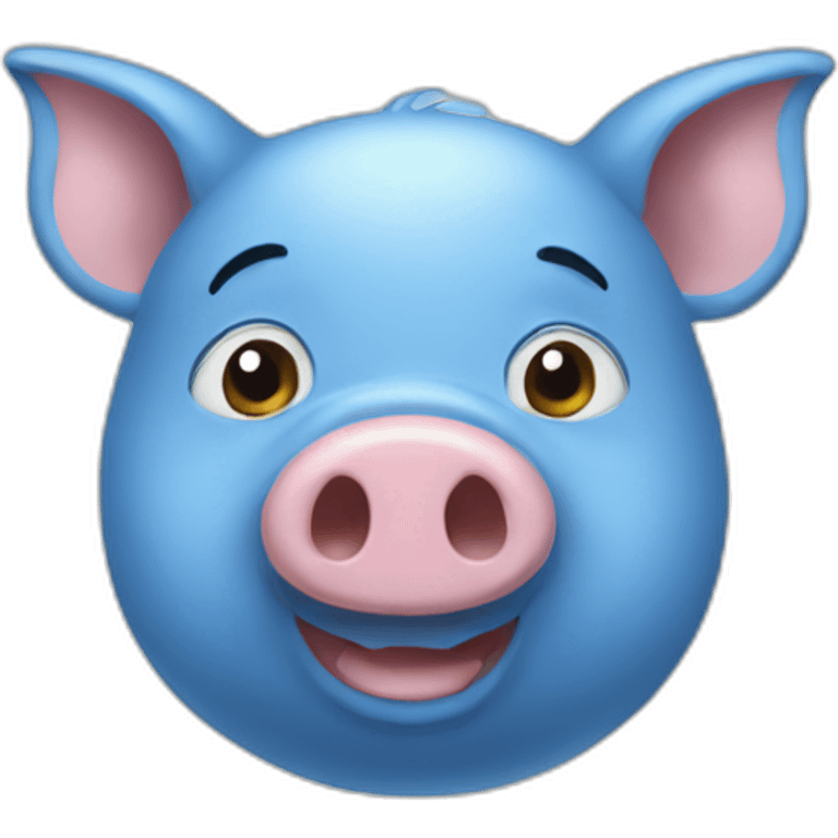 blue pig emoji