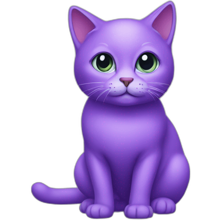 AI violet cat emoji