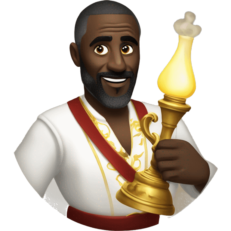 idris elba genie with lamp emoji