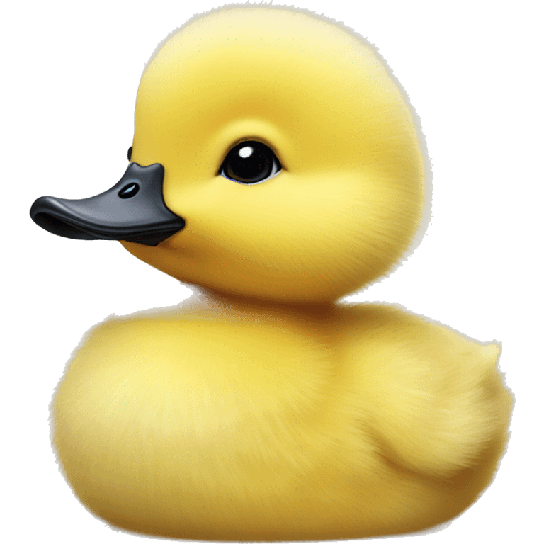 Realistic full bonfuzzy baby duckling emoji