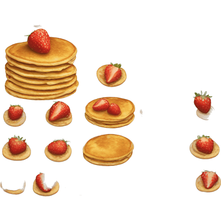 Strawberry pancake emoji emoji