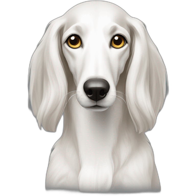 white saluki emoji