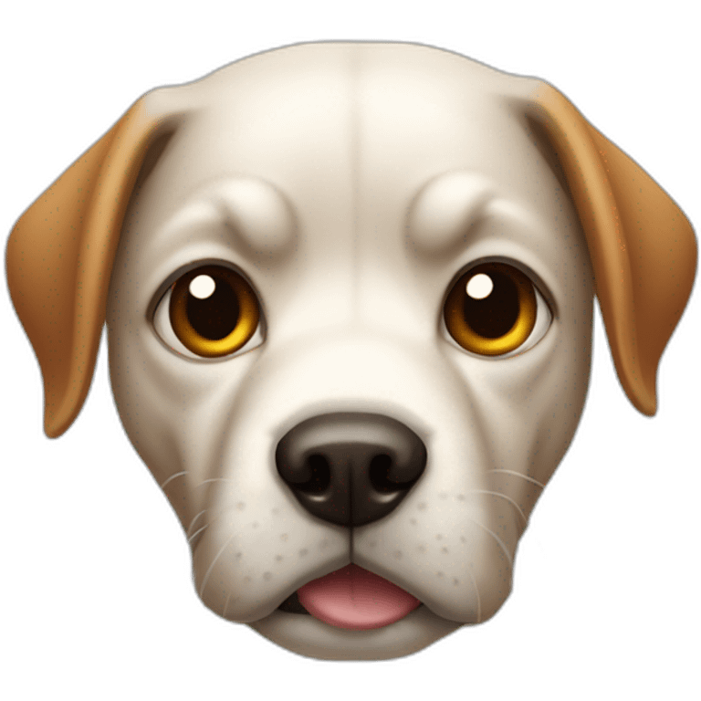 A flea-bitten dog emoji